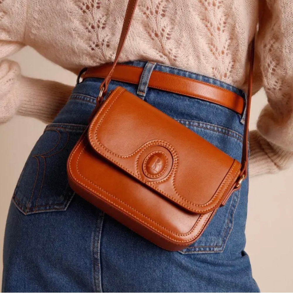 Rouje Bibi Nappa Caramel Leather Bag